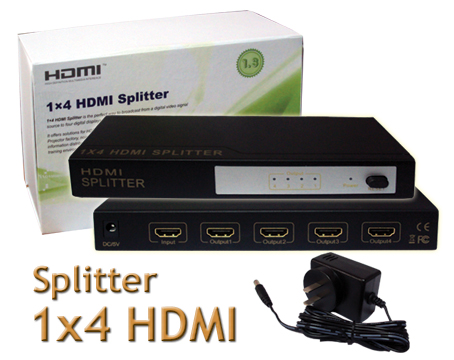 Splitter HDMI 1 �͡ 4