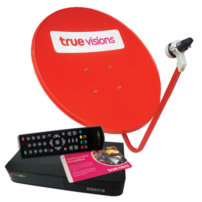 1) �ش�ҹ������� TrueVisions 75 cm.+Receiver+LNB